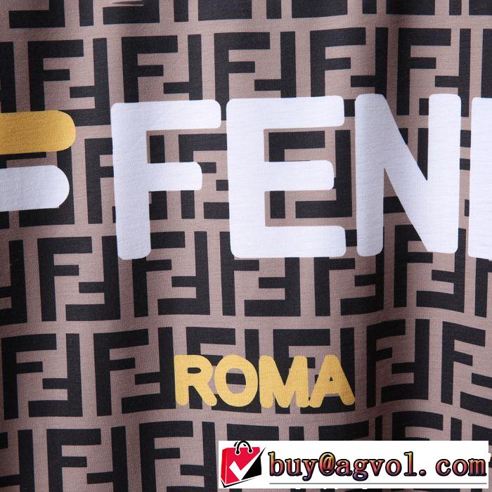 軽やかな素材感 FENDI フェンディ半袖Tシャツ 2色可選 今年の正解大人気新作 快適な着心地