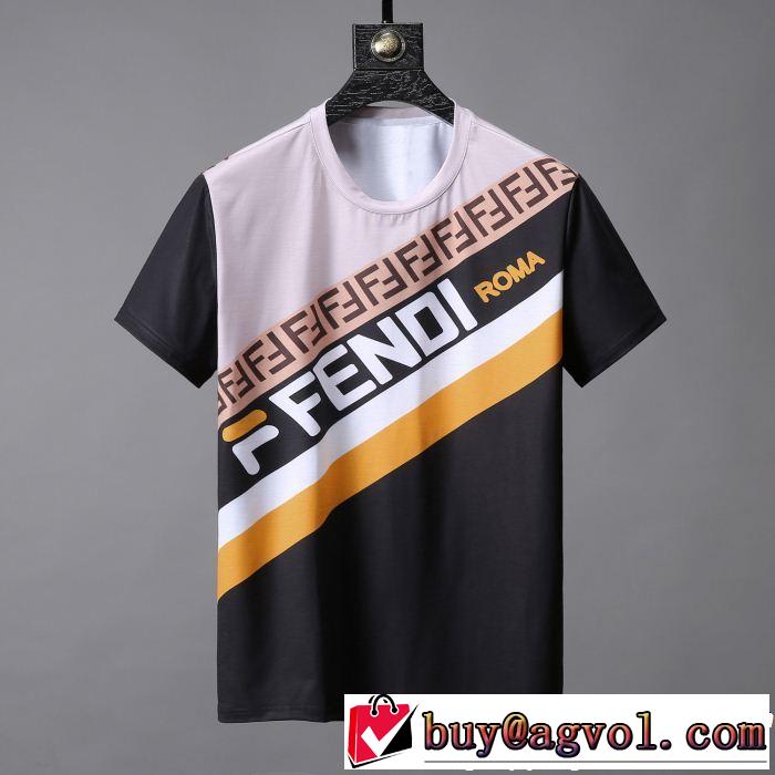 大人っぽく見せ新作 甘過ぎず大人な印象に FENDI フェンディ半袖Tシャツ 2色可選