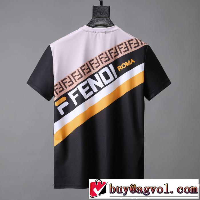 大人っぽく見せ新作 甘過ぎず大人な印象に FENDI フェンディ半袖Tシャツ 2色可選