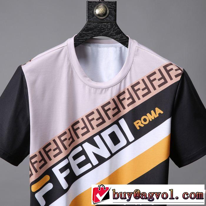 大人っぽく見せ新作 甘過ぎず大人な印象に FENDI フェンディ半袖Tシャツ 2色可選
