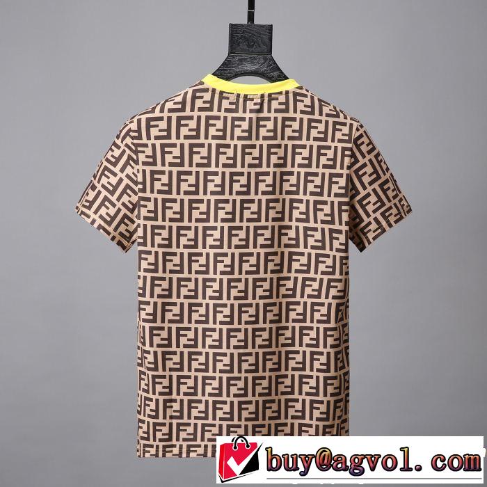 FENDI フェンディ半袖Tシャツ 大人の可愛さを引き立て ちょっと大人の印象 通勤の定番