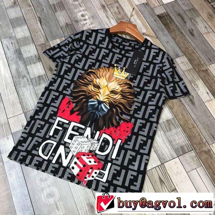 半袖Tシャツ 2色可選 FENDI フェンディ 2019夏色っぽさ 品のよさを感じさ 風通しのよい