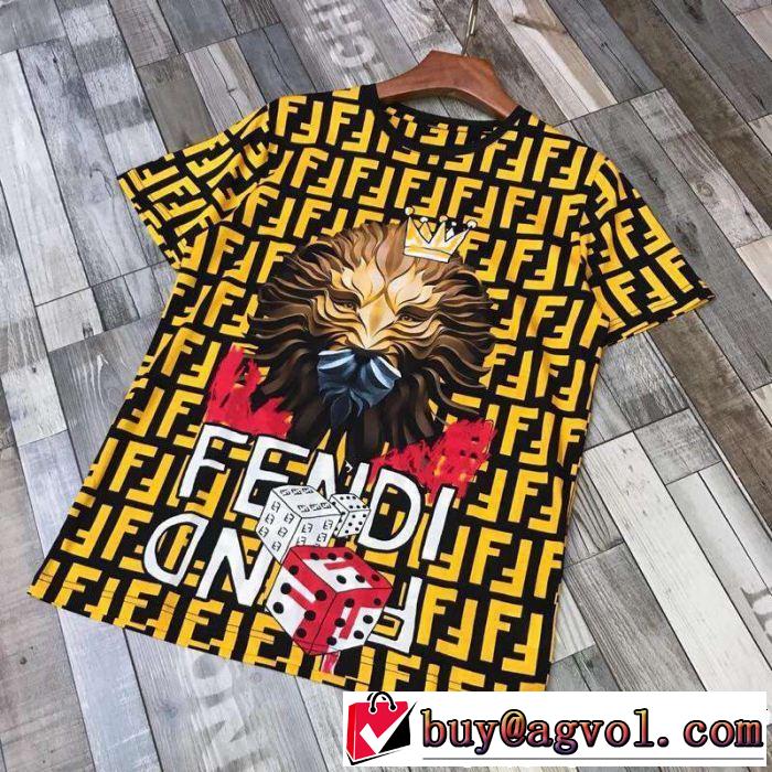 半袖Tシャツ 2色可選 FENDI フェンディ 2019夏色っぽさ 品のよさを感じさ 風通しのよい
