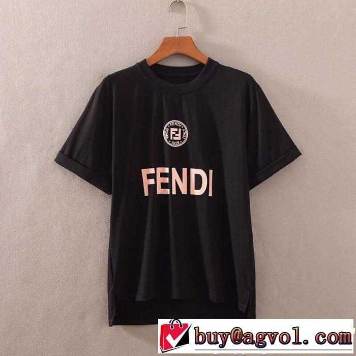 2019年春夏のトレンドアイテム 春夏の流行りトップス FENDI フェンディ半袖Tシャツ 2色可選