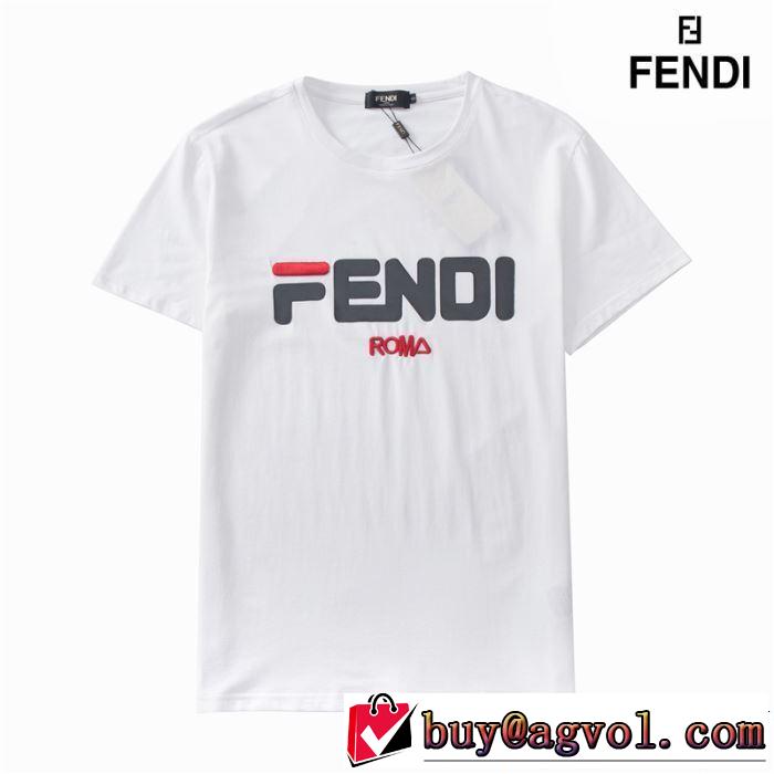 定番のスタイル春夏限定 2019春夏も引き続きトレンド FENDI フェンディ半袖Tシャツ 2色可選