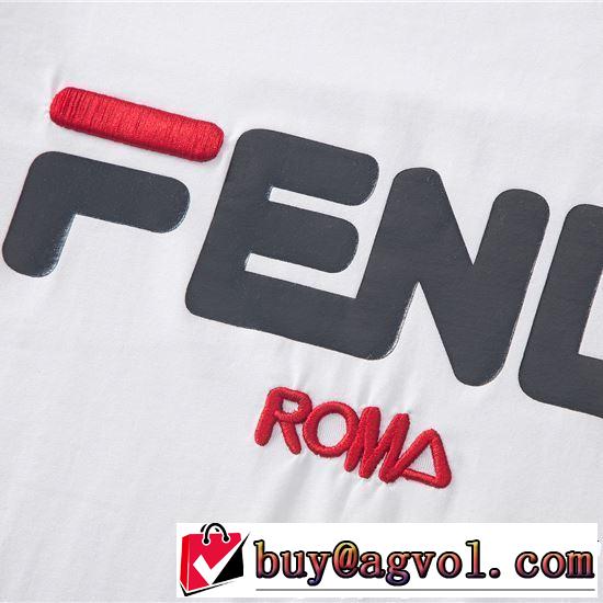 定番のスタイル春夏限定 2019春夏も引き続きトレンド FENDI フェンディ半袖Tシャツ 2色可選