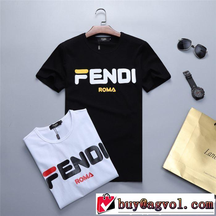 今年春夏ファション流行り FENDI フェンディ半袖Tシャツ 2色可選 2019夏ファション新品