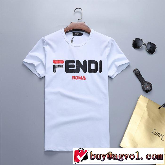 今年春夏ファション流行り FENDI フェンディ半袖Tシャツ 2色可選 2019夏ファション新品