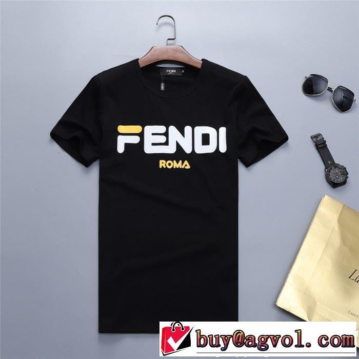 今年春夏ファション流行り FENDI フェンディ半袖Tシャツ 2色可選 2019夏ファション新品