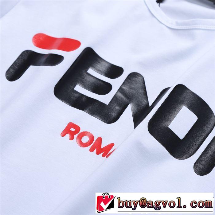 今年春夏ファション流行り FENDI フェンディ半袖Tシャツ 2色可選 2019夏ファション新品