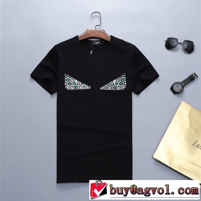 半袖Tシャツ 2色可選 今っぽく新作アイテム 2019春夏のトレンド新商品 FENDI フェンディ