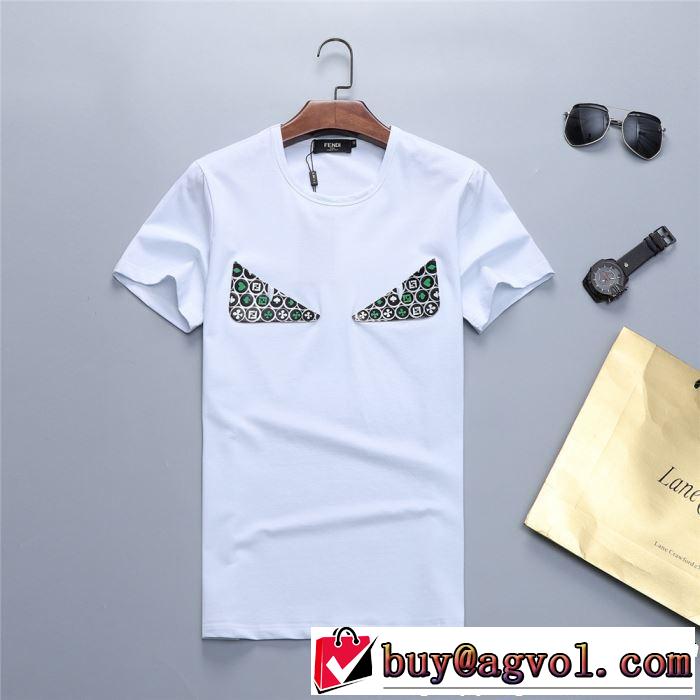 半袖Tシャツ 2色可選 今っぽく新作アイテム 2019春夏のトレンド新商品 FENDI フェンディ