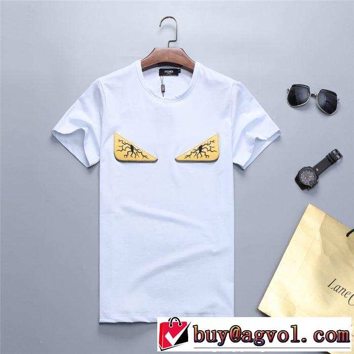 FENDI フェンディ半袖Tシャツ 2色可選 きちんと感をプラス 2019春夏トレンドアイテム