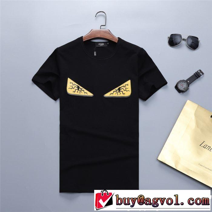 FENDI フェンディ半袖Tシャツ 2色可選 きちんと感をプラス 2019春夏トレンドアイテム