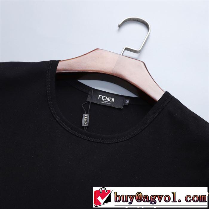 FENDI フェンディ半袖Tシャツ 2色可選 きちんと感をプラス 2019春夏トレンドアイテム