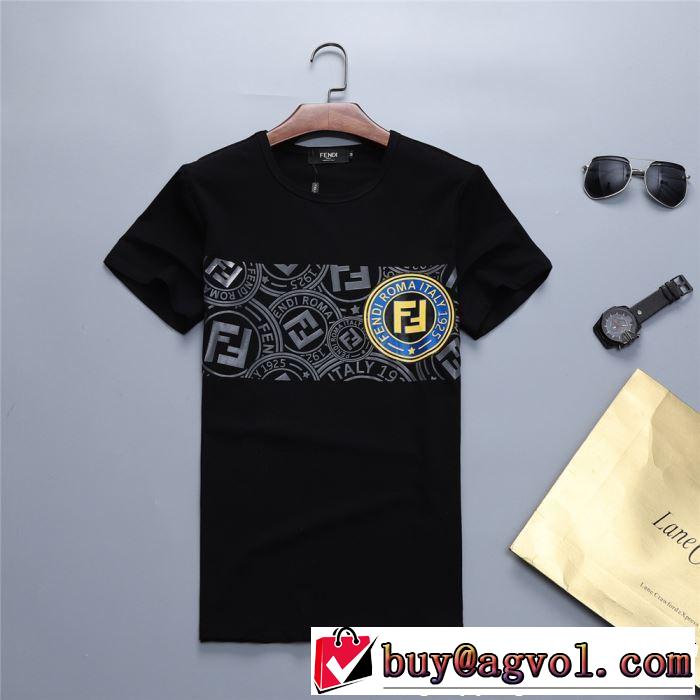 大人の余裕が漂う FENDI フェンディ半袖Tシャツ 2色可選 2019春夏人気トレンドアイテム