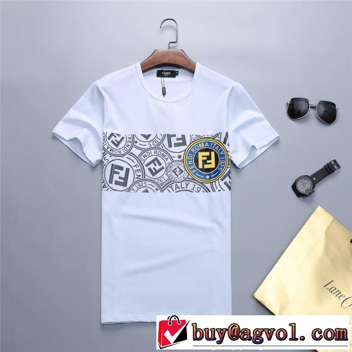 大人の余裕が漂う FENDI フェンディ半袖Tシャツ 2色可選 2019春夏人気トレンドアイテム