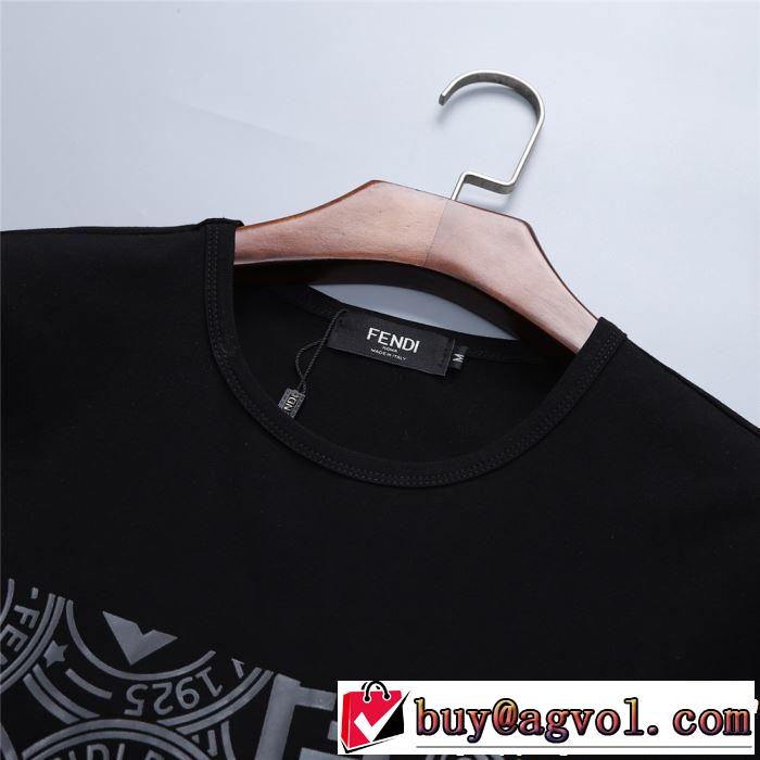 大人の余裕が漂う FENDI フェンディ半袖Tシャツ 2色可選 2019春夏人気トレンドアイテム
