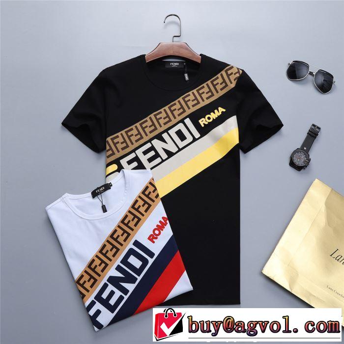 2色可選 半袖Tシャツ 夏らしい季節感 2019年夏の一押しファッションアイテム FENDI フェンディ