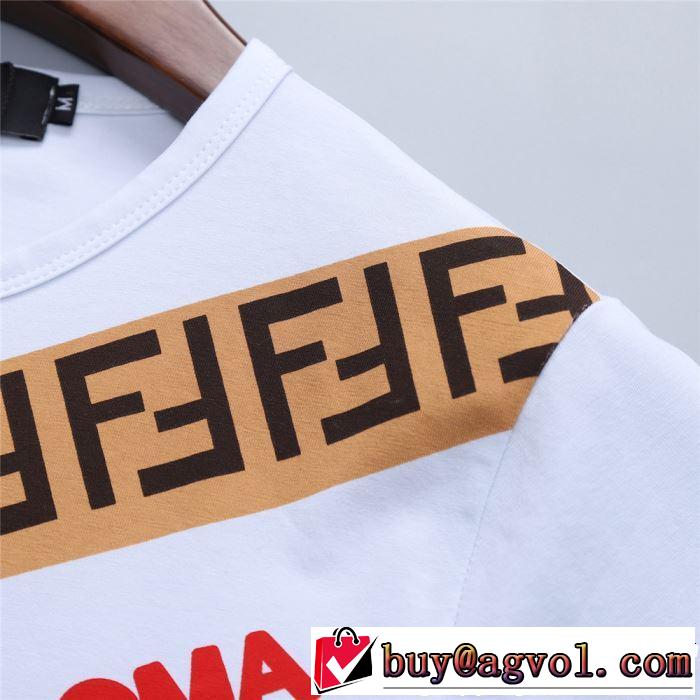 2色可選 半袖Tシャツ 夏らしい季節感 2019年夏の一押しファッションアイテム FENDI フェンディ