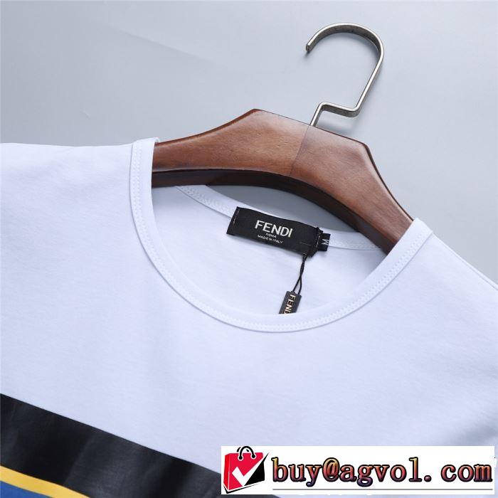 FENDI フェンディ半袖Tシャツ 2色可選 海外セレブは大人気 2019春夏は人気定番 きれいめ上品に