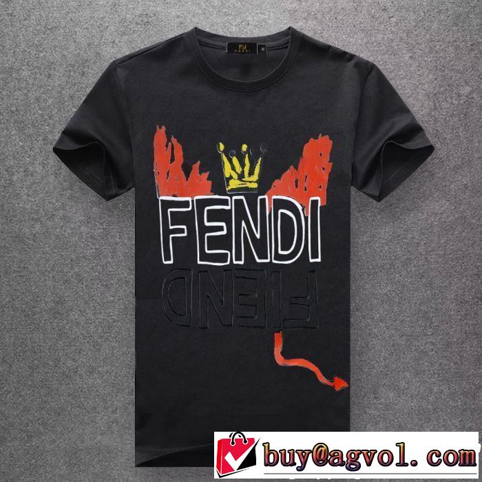 素敵なスタイルで夏の定番 2019年の春夏に着たい FENDI フェンディ多色可選 半袖Tシャツ
