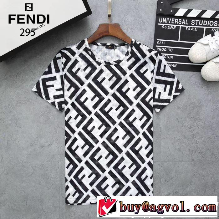 魅力的な今年らしい FENDI フェンディ半袖Tシャツ 3色可選 2019年春夏のトレンドアイテム