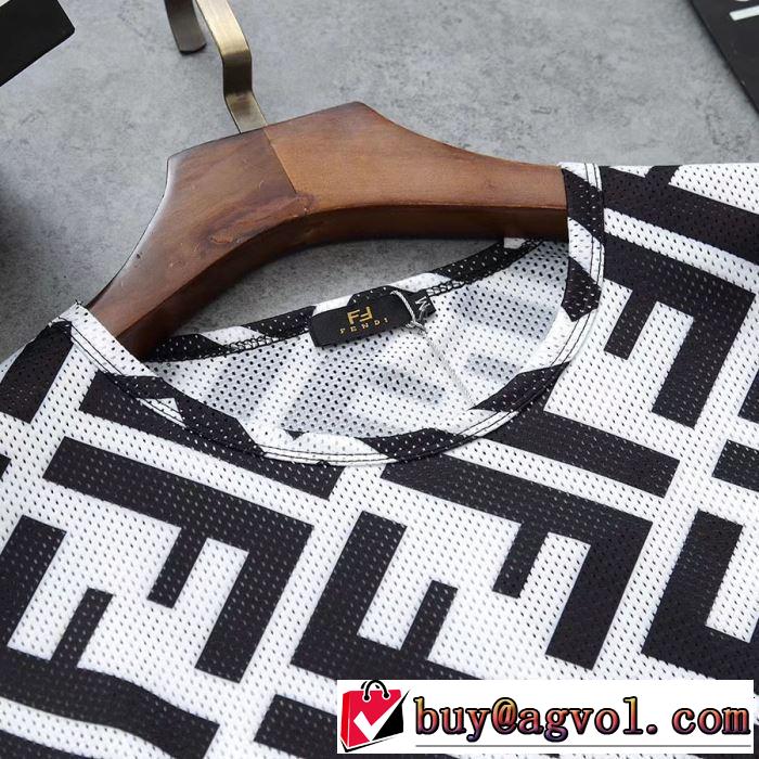 魅力的な今年らしい FENDI フェンディ半袖Tシャツ 3色可選 2019年春夏のトレンドアイテム
