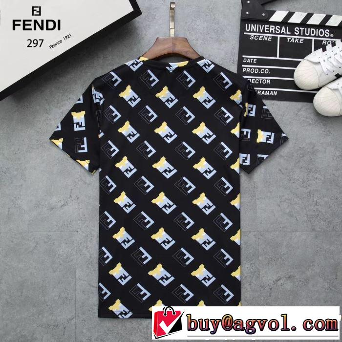 半袖Tシャツ 3色可選 大人の華やかさを演出 2019春夏も引き続き人気セール FENDI フェンディ