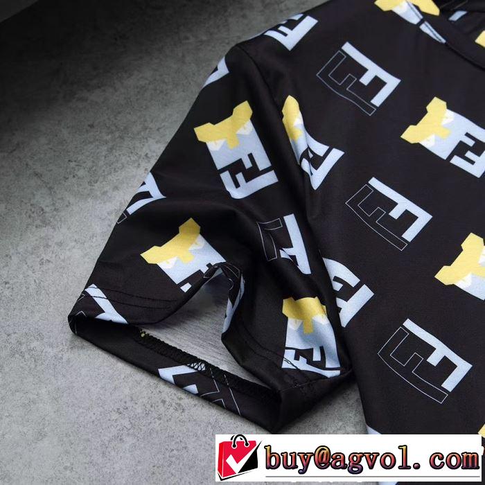 半袖Tシャツ 3色可選 大人の華やかさを演出 2019春夏も引き続き人気セール FENDI フェンディ