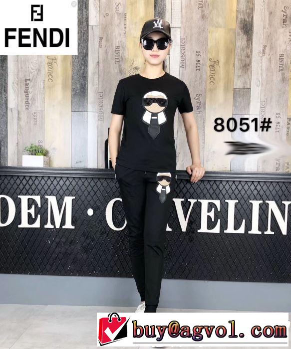 争奪戦必至！フェンディ絶対チェックしたい 半袖 上下セット男女兼用 FENDI 最前線2019