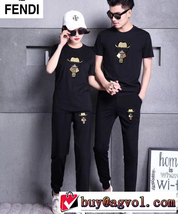 フェンディ男女兼用 人気モデルの2019夏季新作半袖 上下セット夏シーズン特集 FENDI