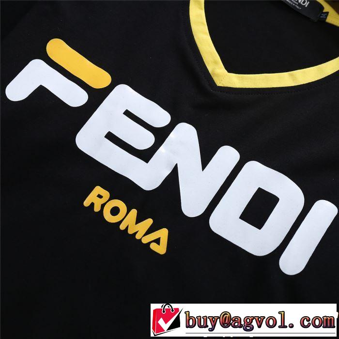 【2019春夏】最新コレクション  2色可選 FENDI フェンディ 半袖 上下セットギフト最適期間限定