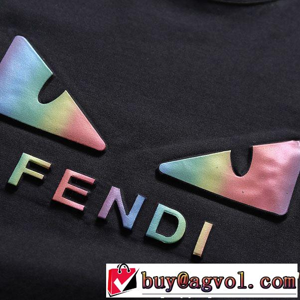 春夏のトレンドアイテム FENDI フェンディ 半袖Tシャツ 4色可選 2019春夏も引き続きトレンド