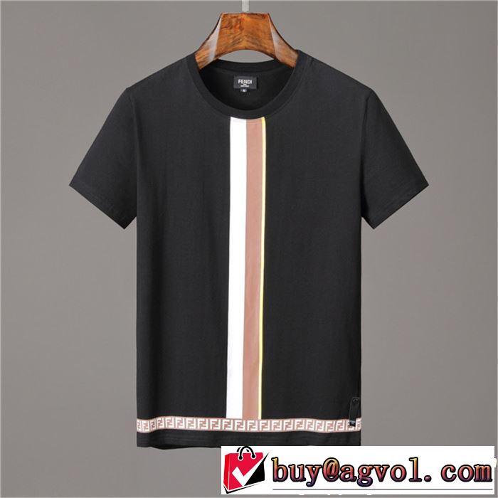 2色可選 半袖Tシャツ 今年春夏ファション流行り 2019春夏人気トレンドアイテム FENDI フェンディ