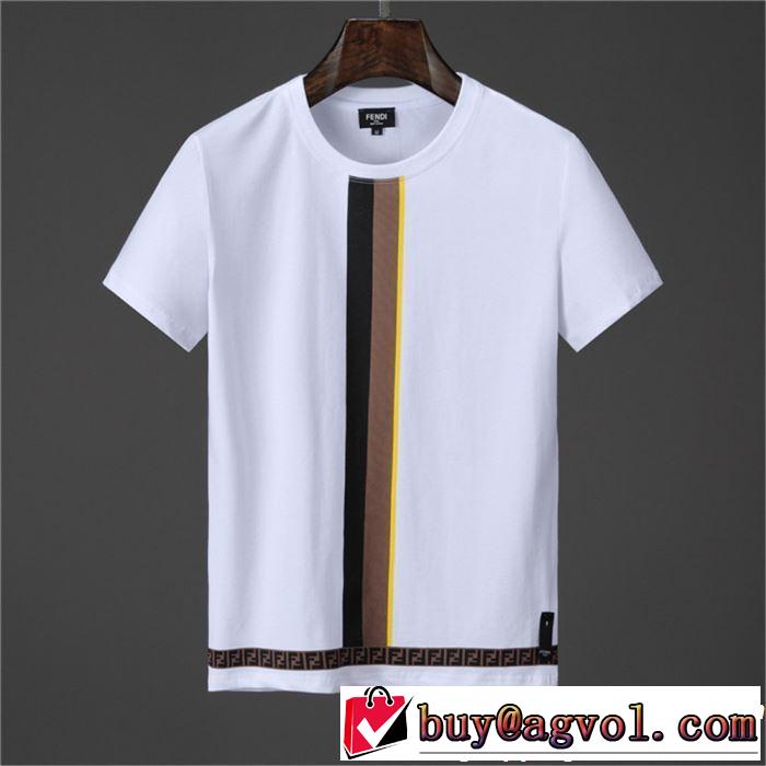 2色可選 半袖Tシャツ 今年春夏ファション流行り 2019春夏人気トレンドアイテム FENDI フェンディ