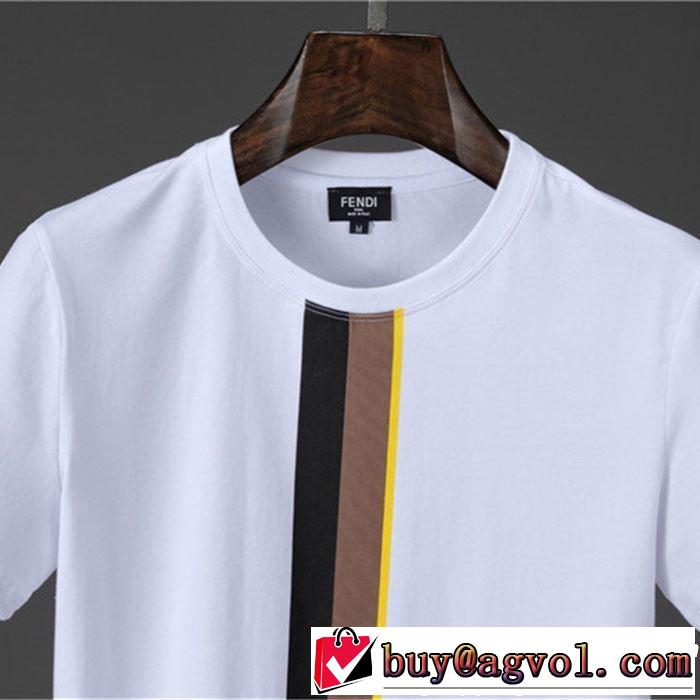 2色可選 半袖Tシャツ 今年春夏ファション流行り 2019春夏人気トレンドアイテム FENDI フェンディ