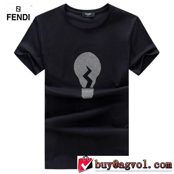 FENDI フェンディ 半袖Tシャツ 4色可選 最新のトレンドブランド人気的 2019春夏は人気定番