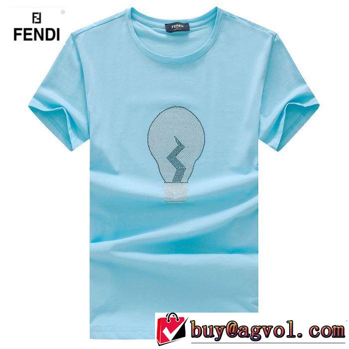 FENDI フェンディ 半袖Tシャツ 4色可選 最新のトレンドブランド人気的 2019春夏は人気定番