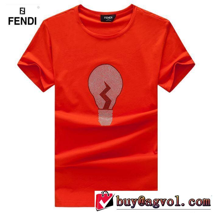 FENDI フェンディ 半袖Tシャツ 4色可選 最新のトレンドブランド人気的 2019春夏は人気定番