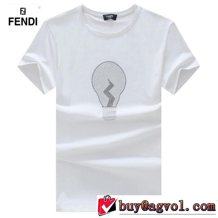 FENDI フェンディ 半袖Tシャツ 4色可選 最新のトレンドブランド人気的 2019春夏は人気定番
