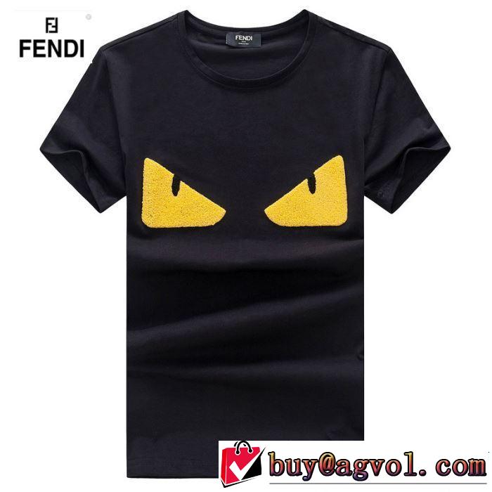 《2019年》今、注目のストリート 着るだけで上品なスタイル FENDI フェンディ 半袖Tシャツ 4色可選