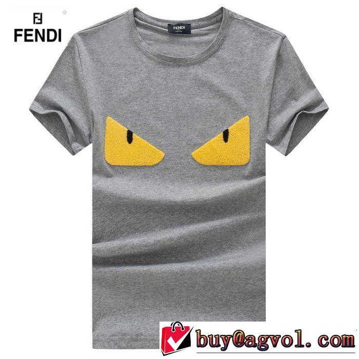 《2019年》今、注目のストリート 着るだけで上品なスタイル FENDI フェンディ 半袖Tシャツ 4色可選