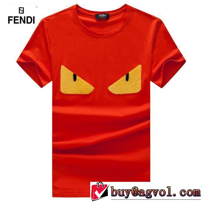 《2019年》今、注目のストリート 着るだけで上品なスタイル FENDI フェンディ 半袖Tシャツ 4色可選