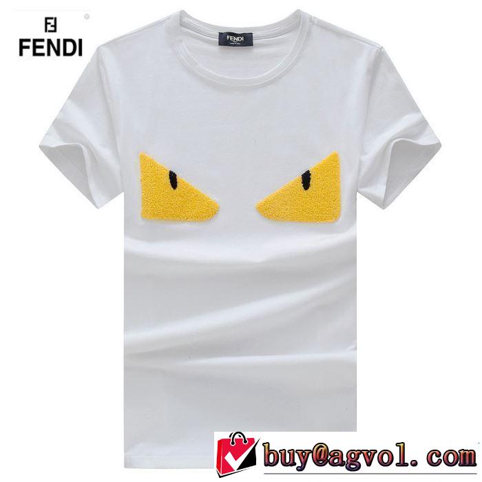 《2019年》今、注目のストリート 着るだけで上品なスタイル FENDI フェンディ 半袖Tシャツ 4色可選