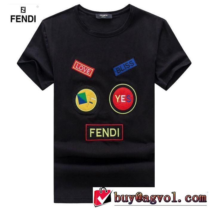 2019春夏のトレンド新商品 半袖Tシャツ 3色可選 FENDI フェンディ爽やかカジュアル人気