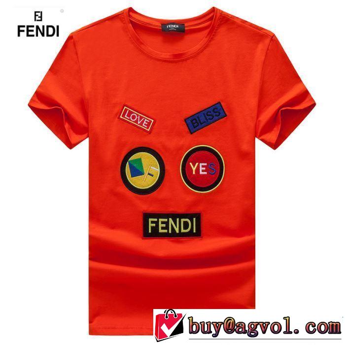 2019春夏のトレンド新商品 半袖Tシャツ 3色可選 FENDI フェンディ爽やかカジュアル人気