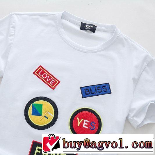 2019春夏のトレンド新商品 半袖Tシャツ 3色可選 FENDI フェンディ爽やかカジュアル人気