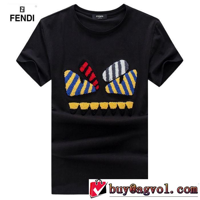 FENDI フェンディ 半袖Tシャツ 2色可選 季節をまたい新作アイテム 2019SSのトレンド商品