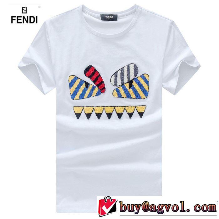 FENDI フェンディ 半袖Tシャツ 2色可選 季節をまたい新作アイテム 2019SSのトレンド商品